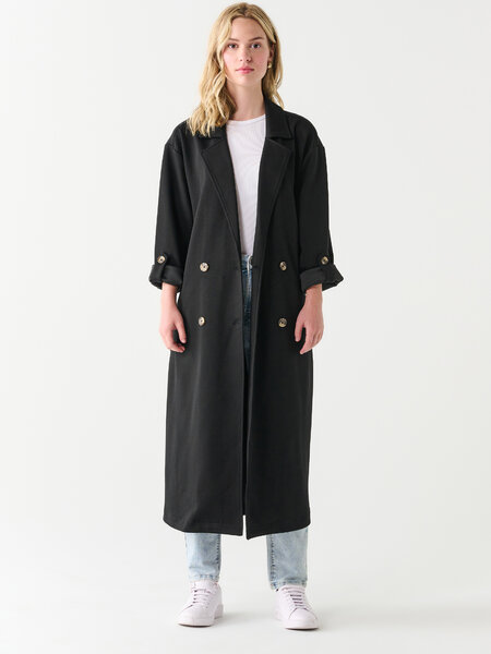 Dex Double Breasted Knit Trench