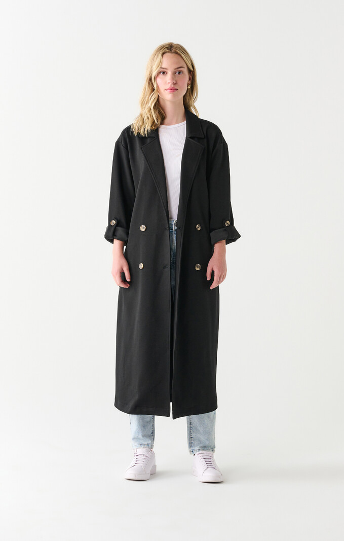 Dex Double Breasted Knit Trench