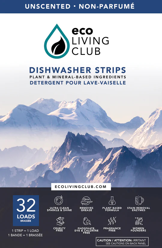 Dishwasher Detergent Strips (Unscented)