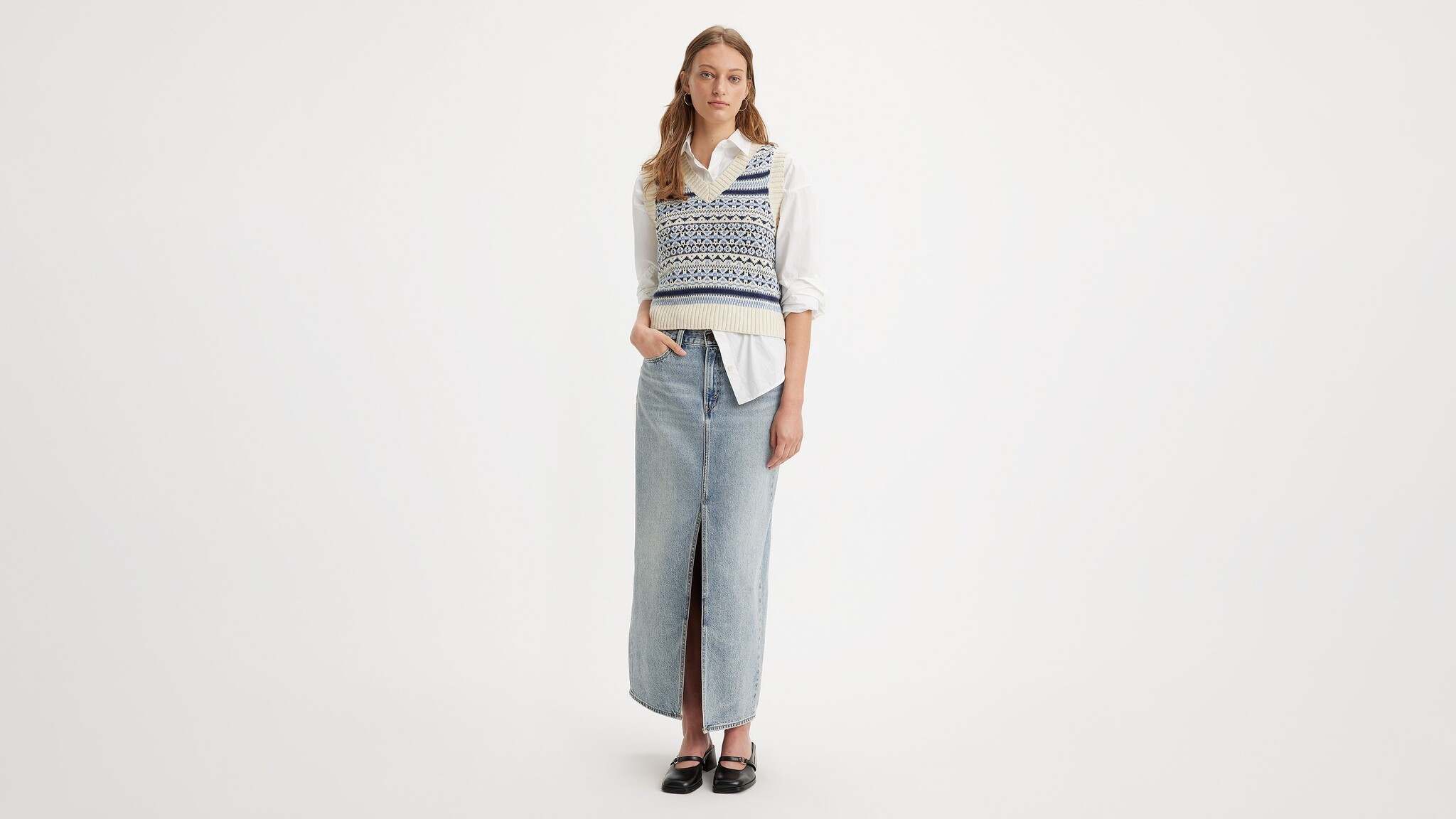 Levi's Ankle Column Skirt