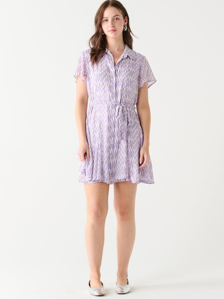 Dex Belted Mini Shirt Dress