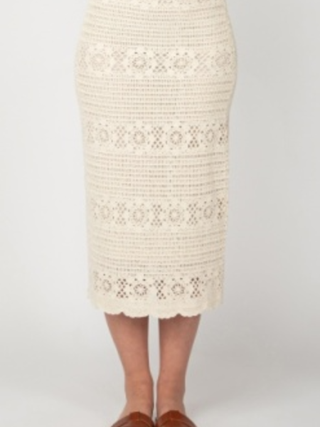 Dex Crochet Midi Skirt