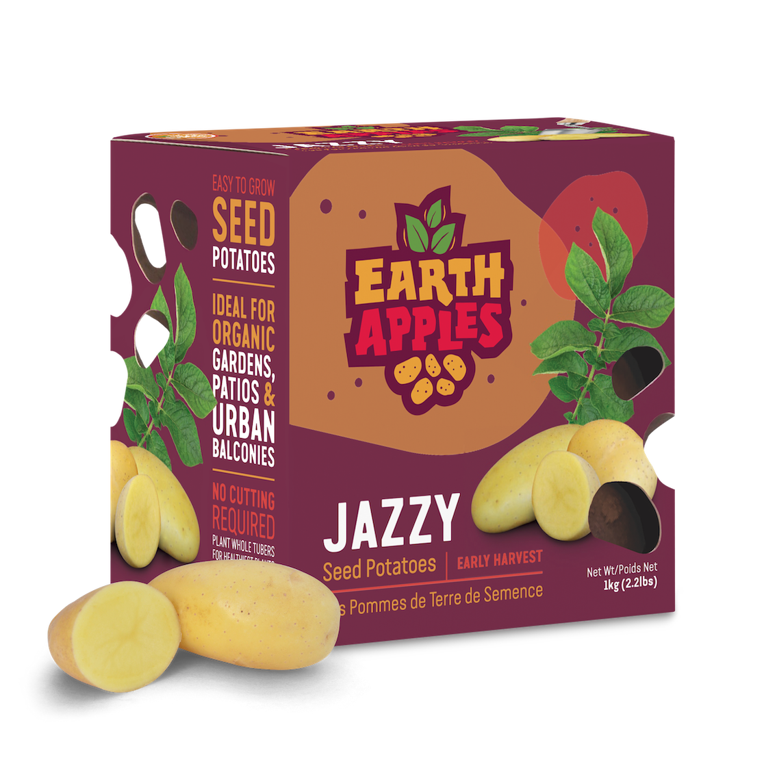 Earth Apples Jazzy Seed Potatoes 1kg