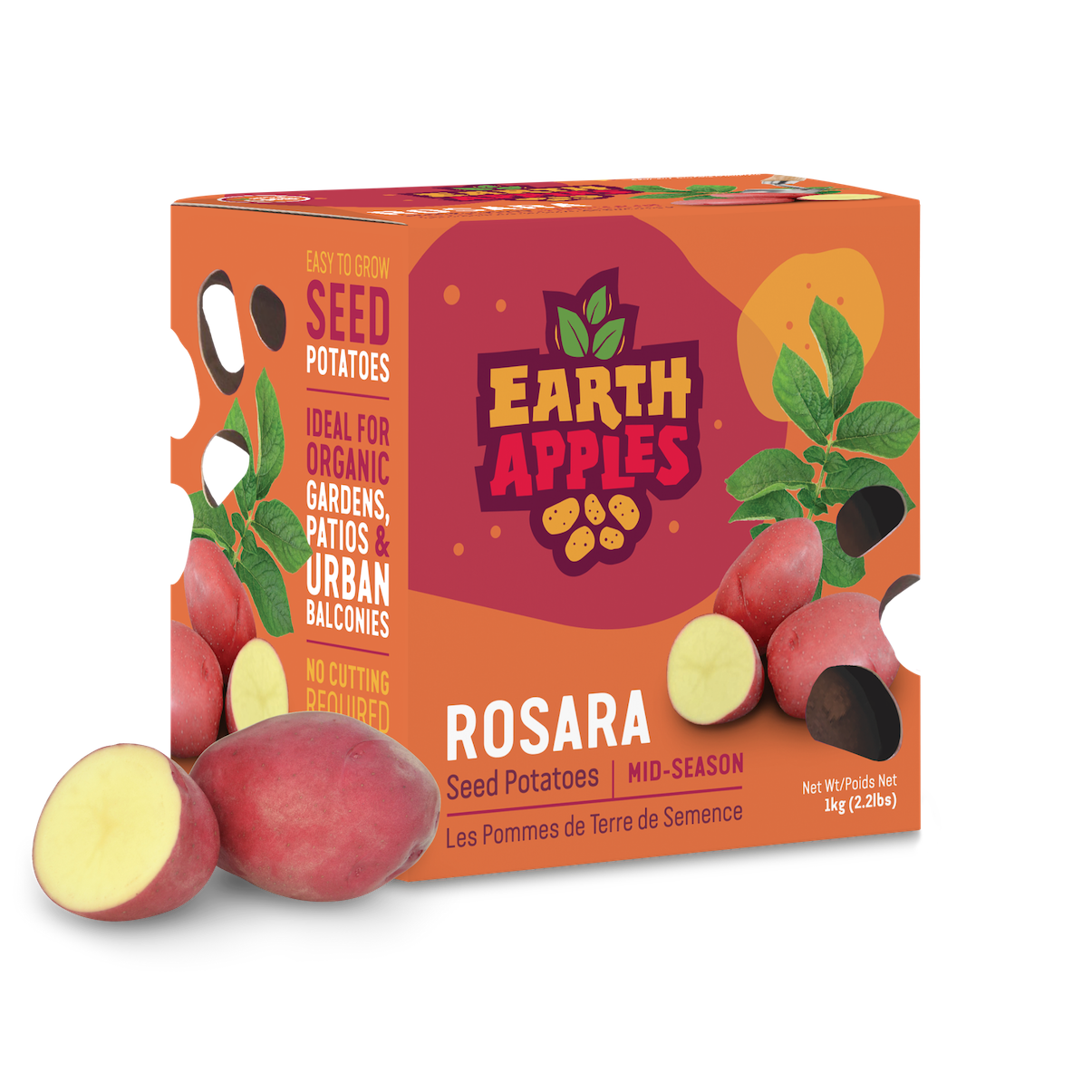 Earth Apples Rosara Seed Potatoes 1kg