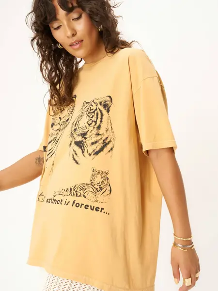 Project Social T Save The Tigers Oversized Tee