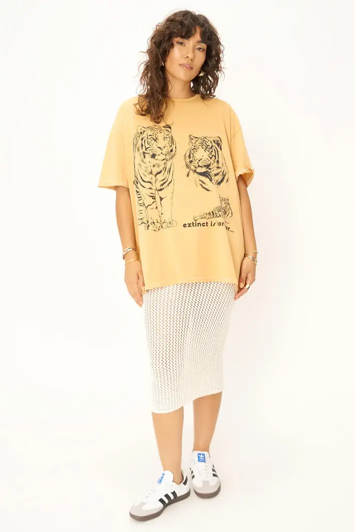 Project Social T Save The Tigers Oversized Tee