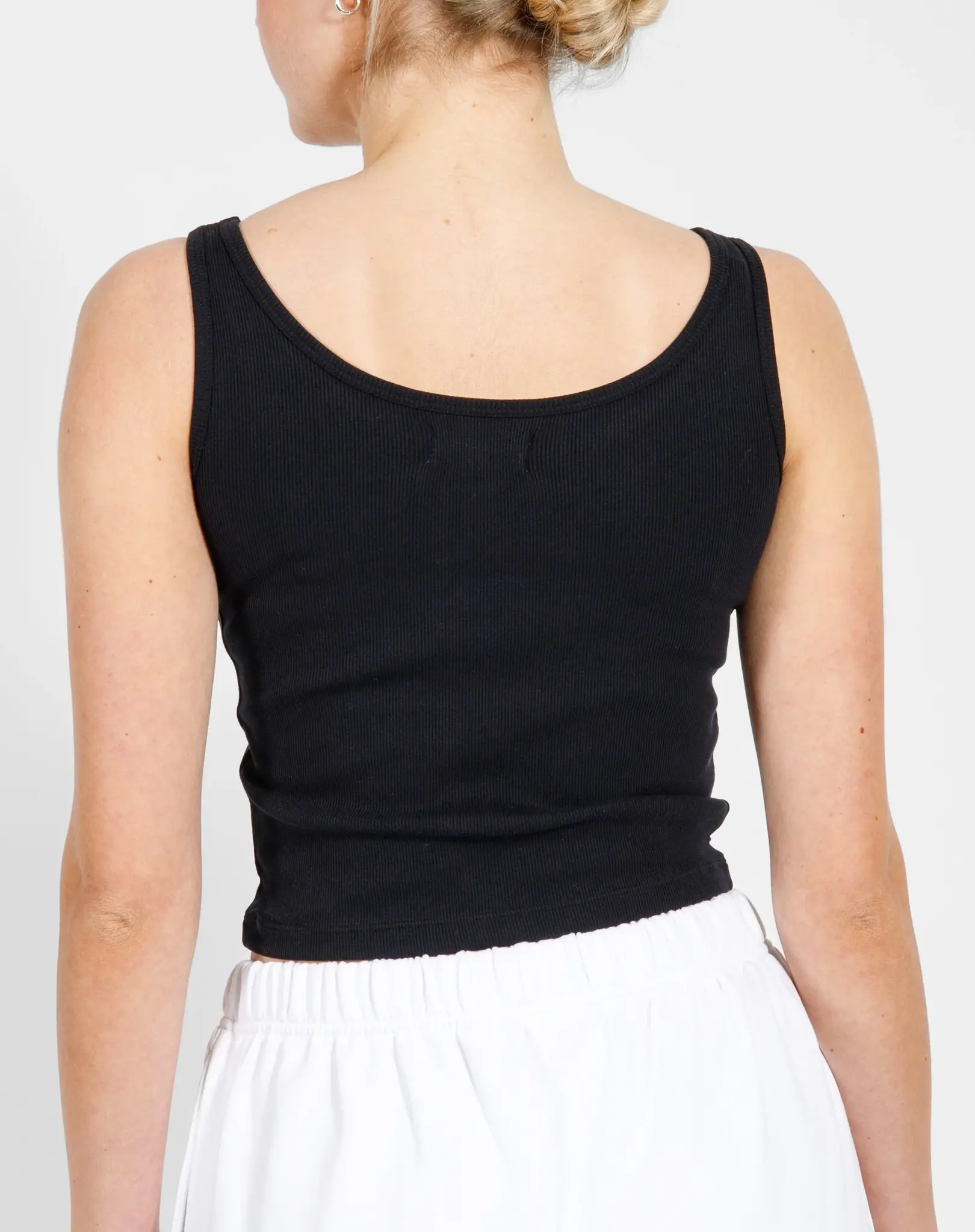 Brunette The Label Ribbed Fitted Tank Top
