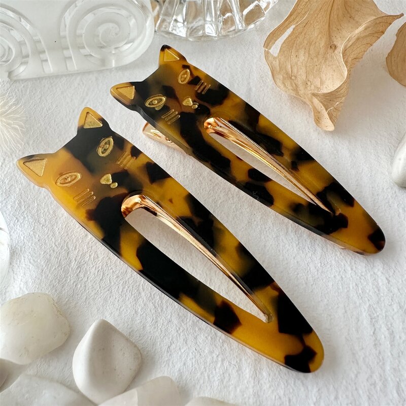 Pika & Bear Double Trouble Cat Face Hairclips