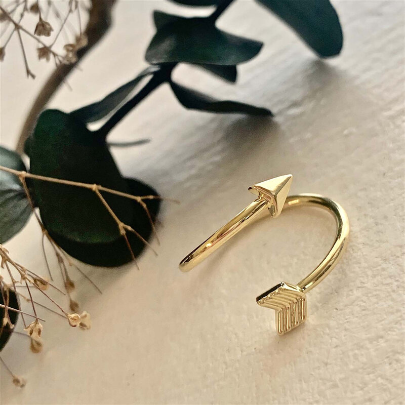 Pika & Bear Misguided Arrow Ring Gold
