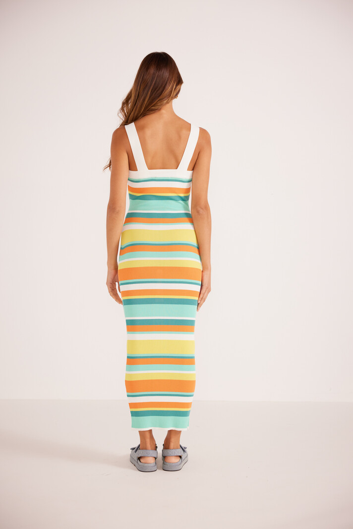 Kosa Striped Knit Midi Dress Dutch Growers Saskatoon