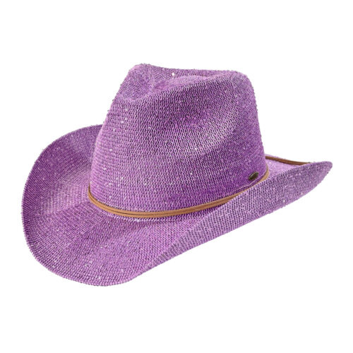 CC Cheveux Sequin Cowboy Hat