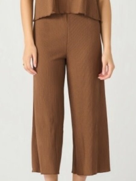 Dex Pull On Textured Culotte Pant