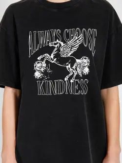 Brunette The Label Always Choose Kindness Oversized Boxy Tee
