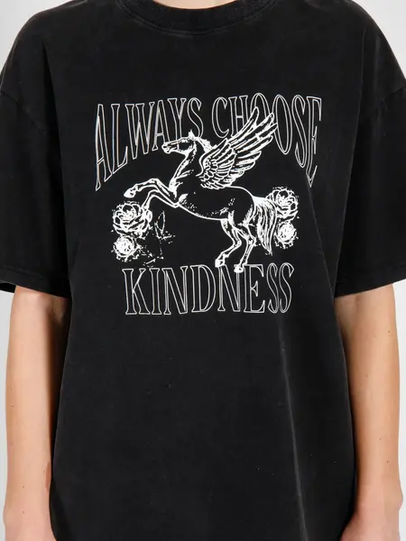 Brunette The Label Always Choose Kindness Oversized Boxy Tee