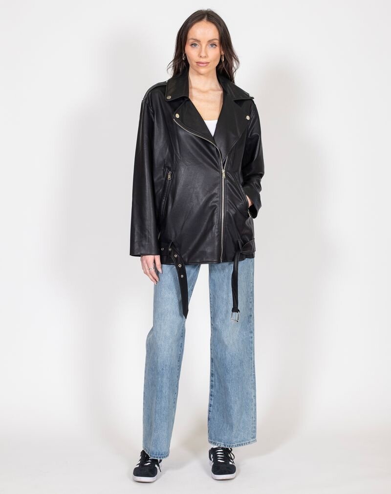 Brunette The Label The Florence 2.0 Vegan Leather Jacket