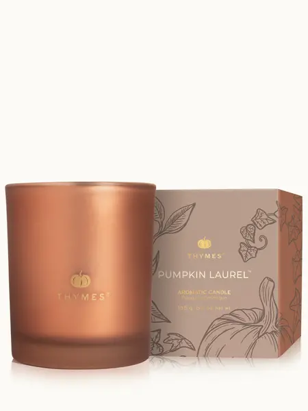 Thymes Aromatic Candle Pumpkin Laurel 6.5oz