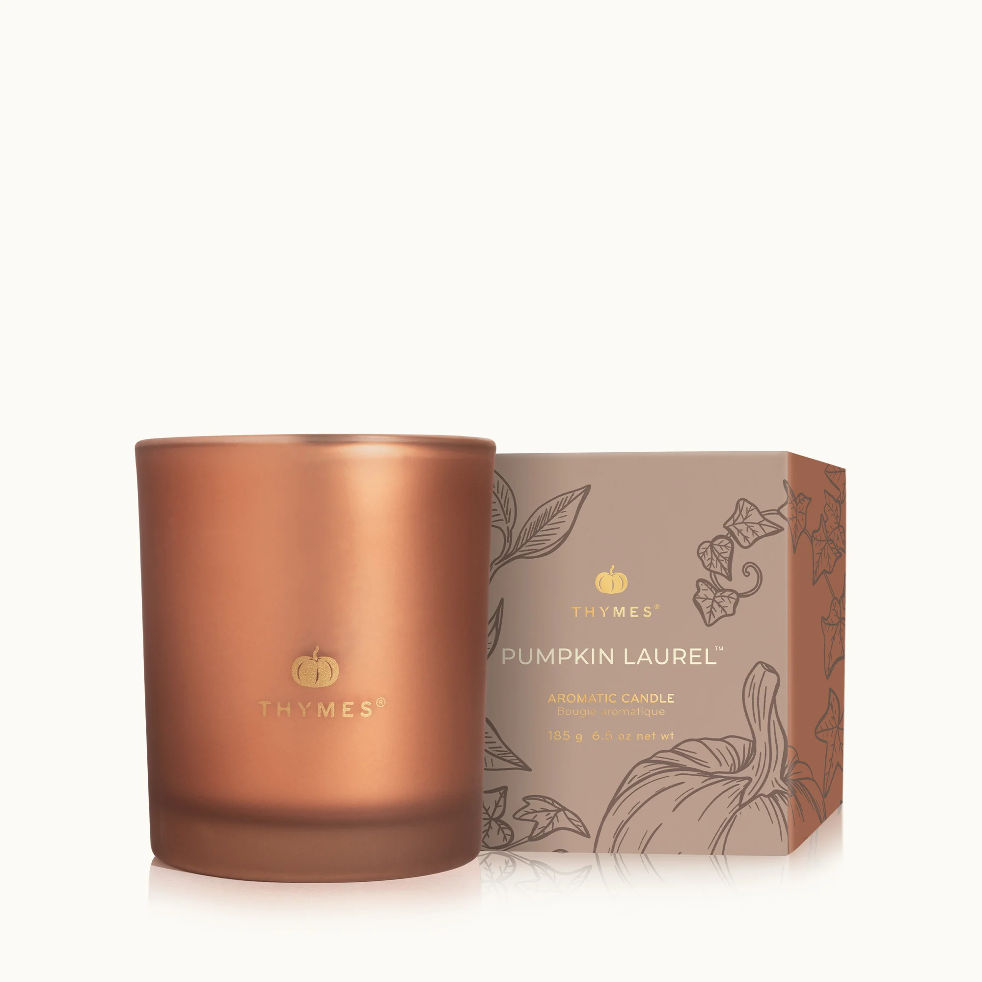 Thymes Aromatic Candle Pumpkin Laurel 6.5oz