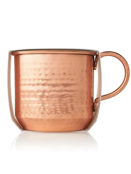 Thymes Poured Candle Copper Mug Simmered Cider