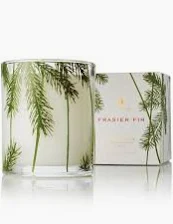 Thymes Poured Candle Pine Needle Design  Frasier Fir