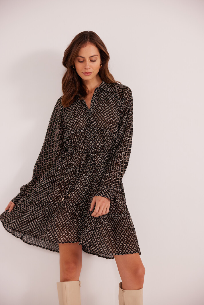 MinkPink Lydia Tiered Shirt Dress