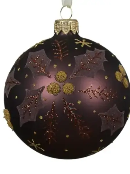 Holly Bauble Black Truffle