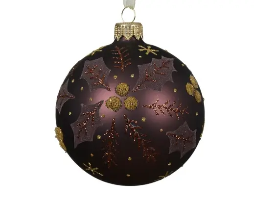 Holly Bauble Black Truffle
