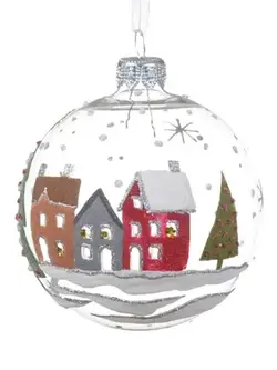 Clear Bauble Winter Village