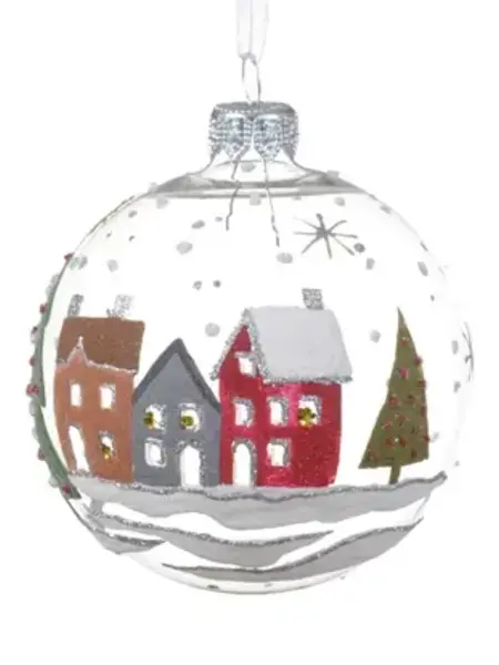 Clear Bauble Winter Village