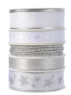 Silver Star Ribbon Assorted