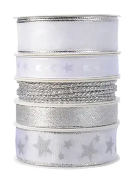 Silver Star Ribbon Assorted