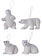 Flocked Polar Bear Ornament