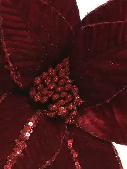 Clip On Poinsettia 12"
