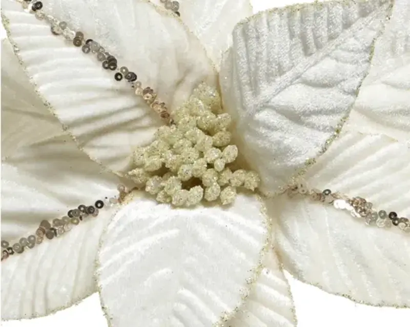 Clip On Poinsettia 12"