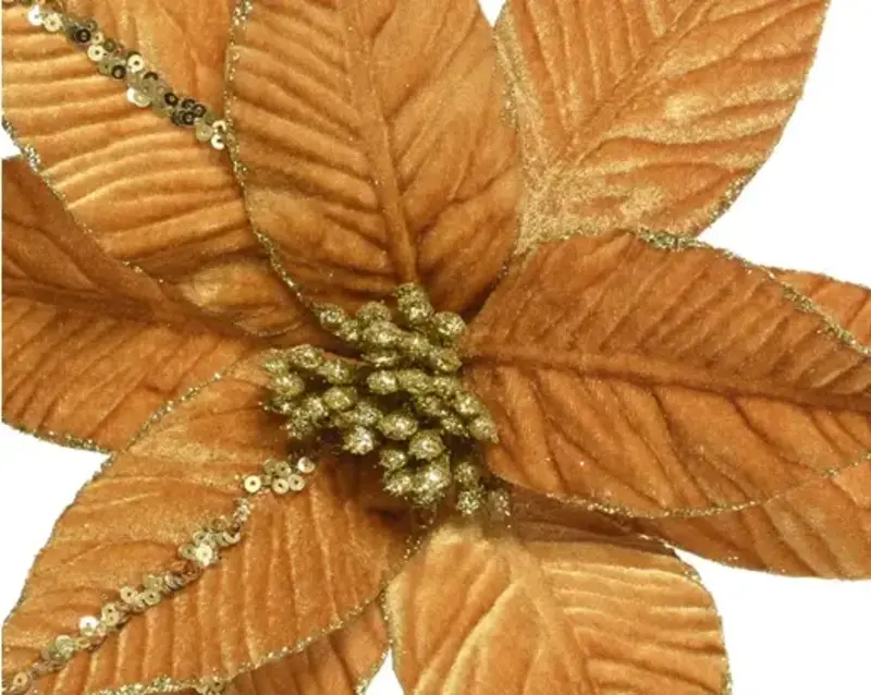 Clip On Poinsettia 12"