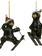Skiing Bear Ornament 4"