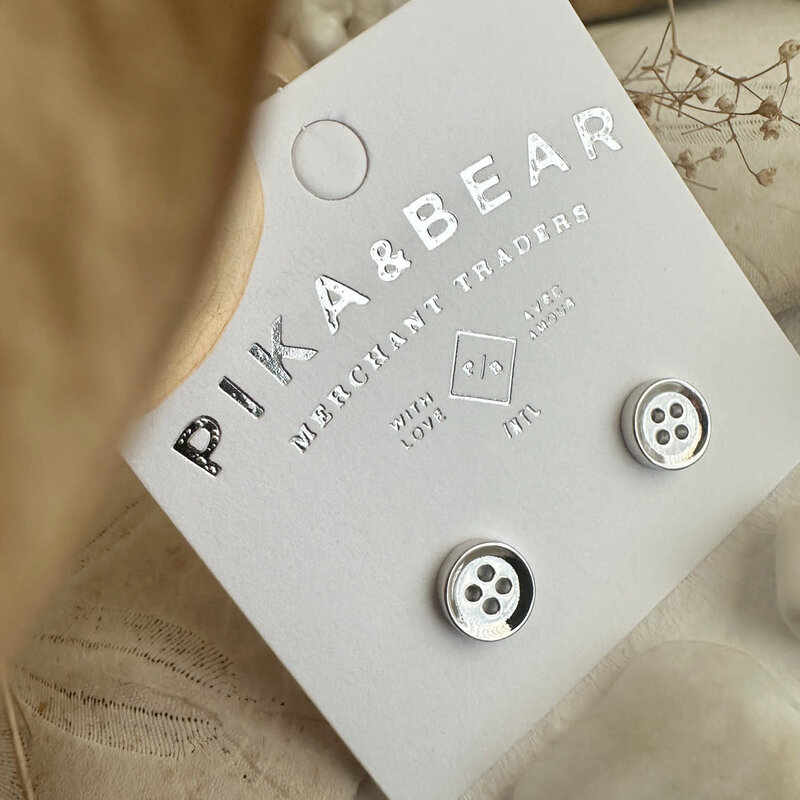 Pika & Bear Notion Button Studs