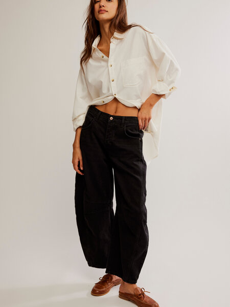 Free People Good Luck Mid Rise Barrel