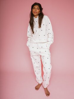 Brunette The Label All Over Tiny Heart BF Jogger
