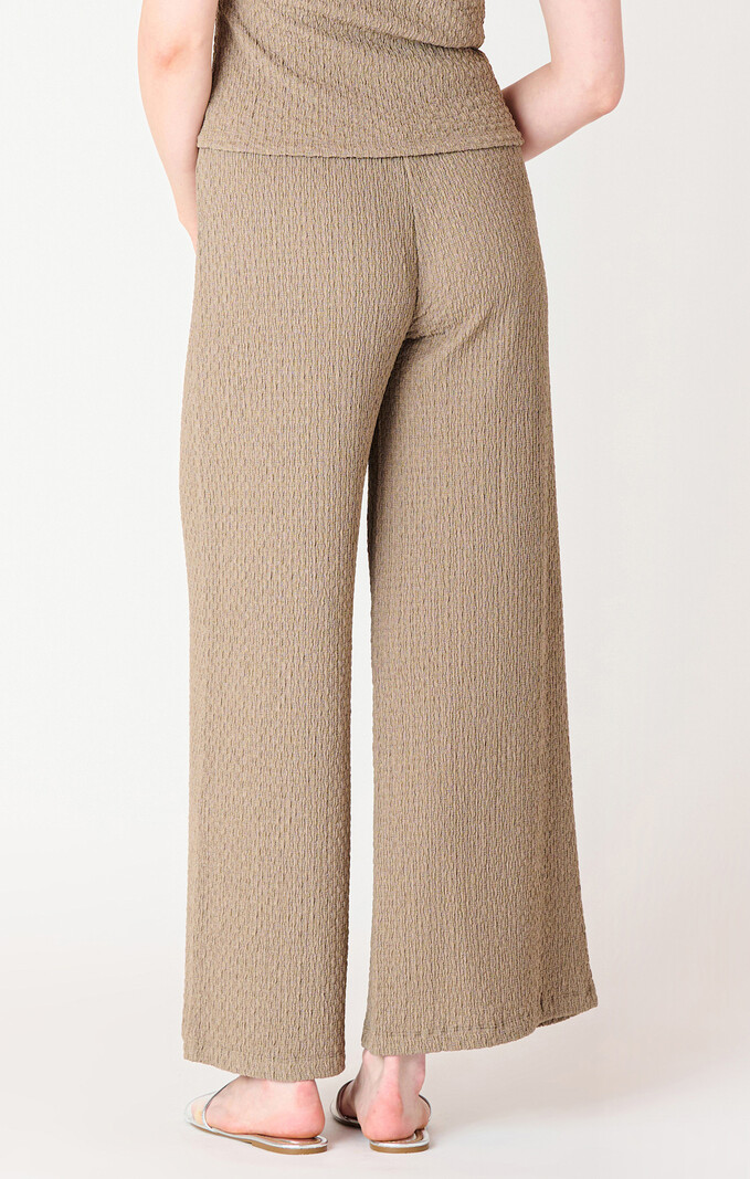 Dex Textured Flowy Wide Leg Pant