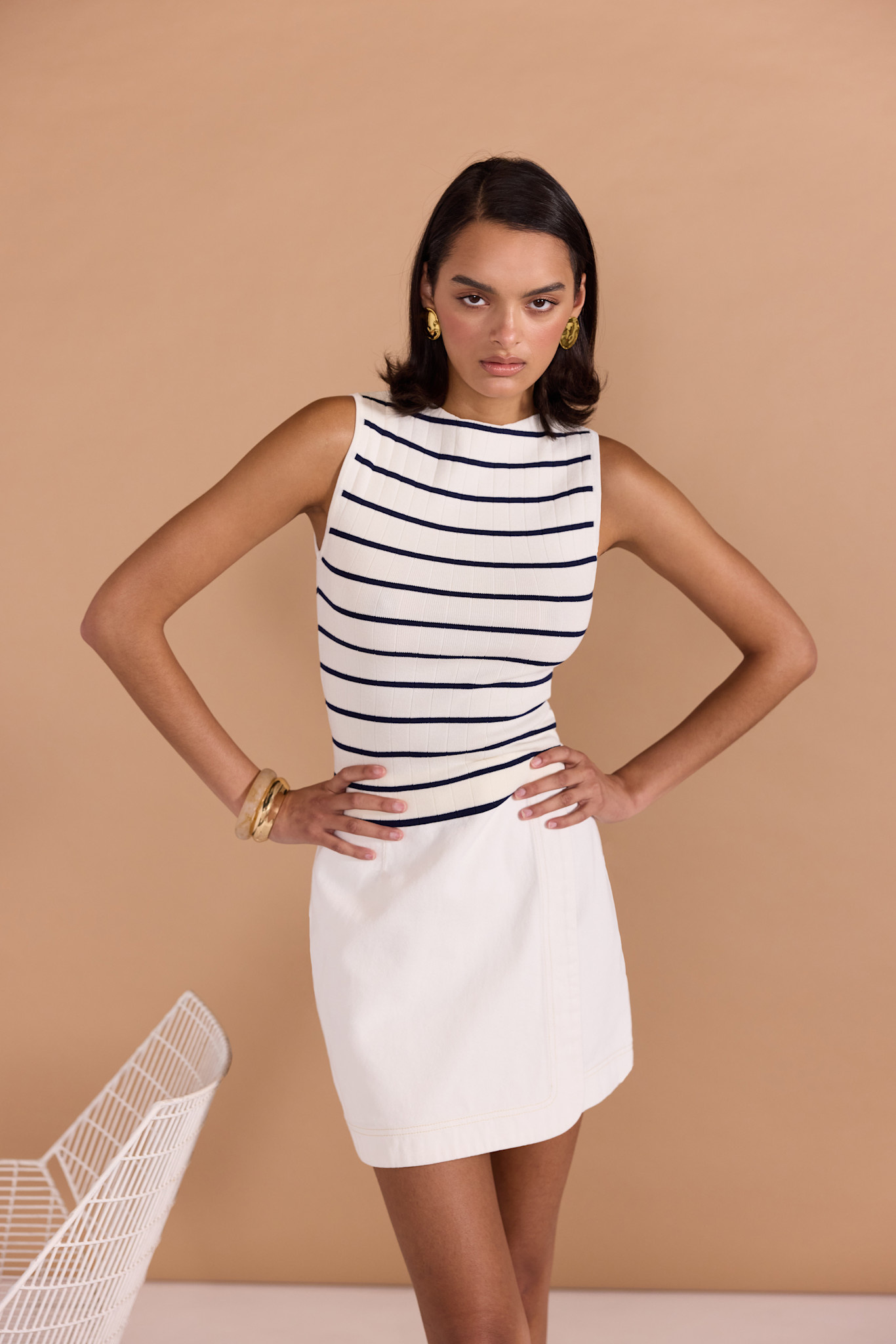 Staple the Label Uma Stripe Knit Tank