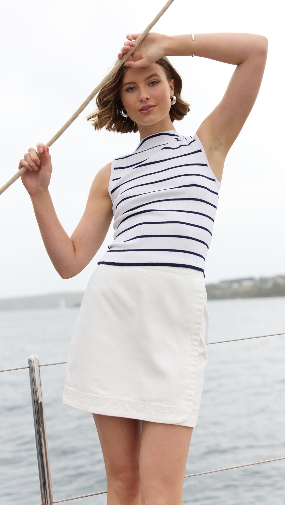 Staple the Label Uma Stripe Knit Tank