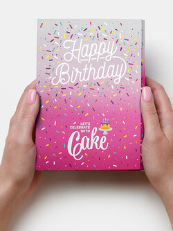 InstaCake Happy Birthday Day Cake Card