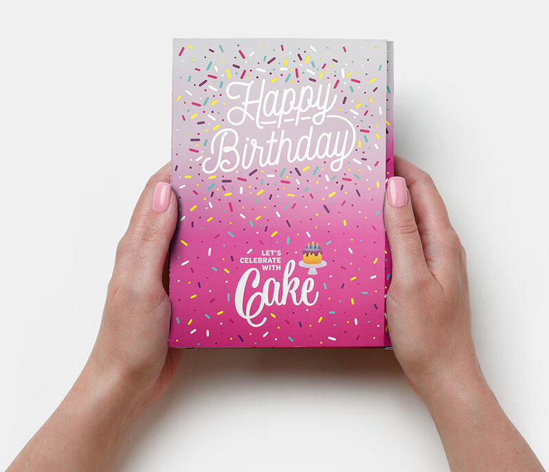 InstaCake Happy Birthday Day Cake Card