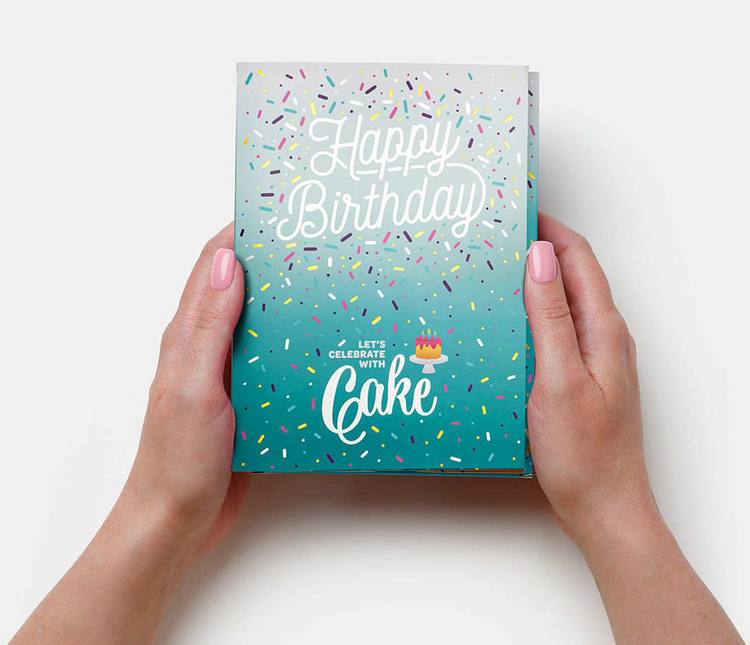 InstaCake Happy Birthday Day Cake Card