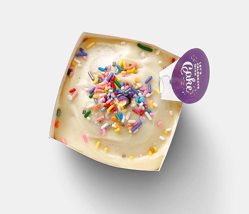 InstaCake Let's Celebrate Cake Card Vanilla