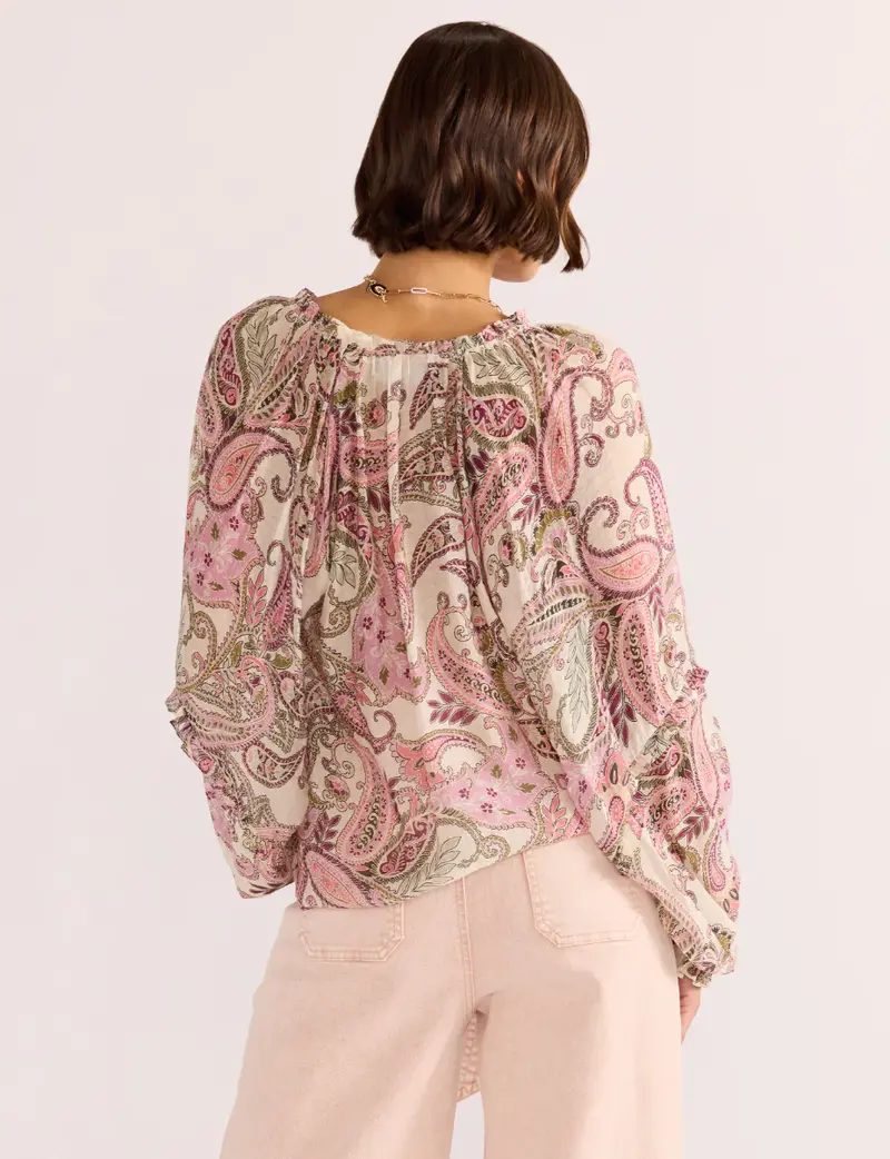 MinkPink Cadence Long Sleeve Blouse