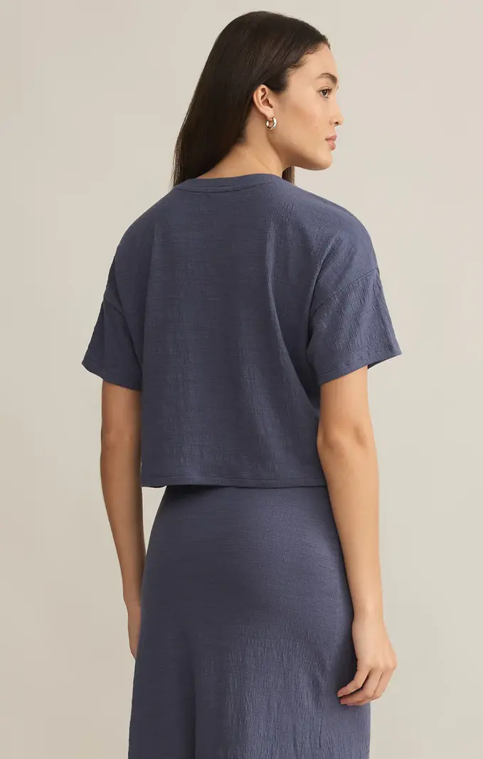 Z Supply Sway Textured Crop Tee