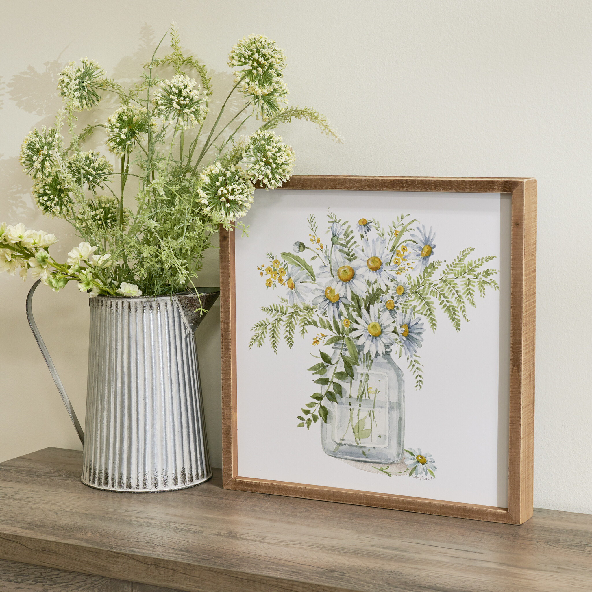 Everyday Primitives By Kathy Daisy Inset Box Sign 15x15"