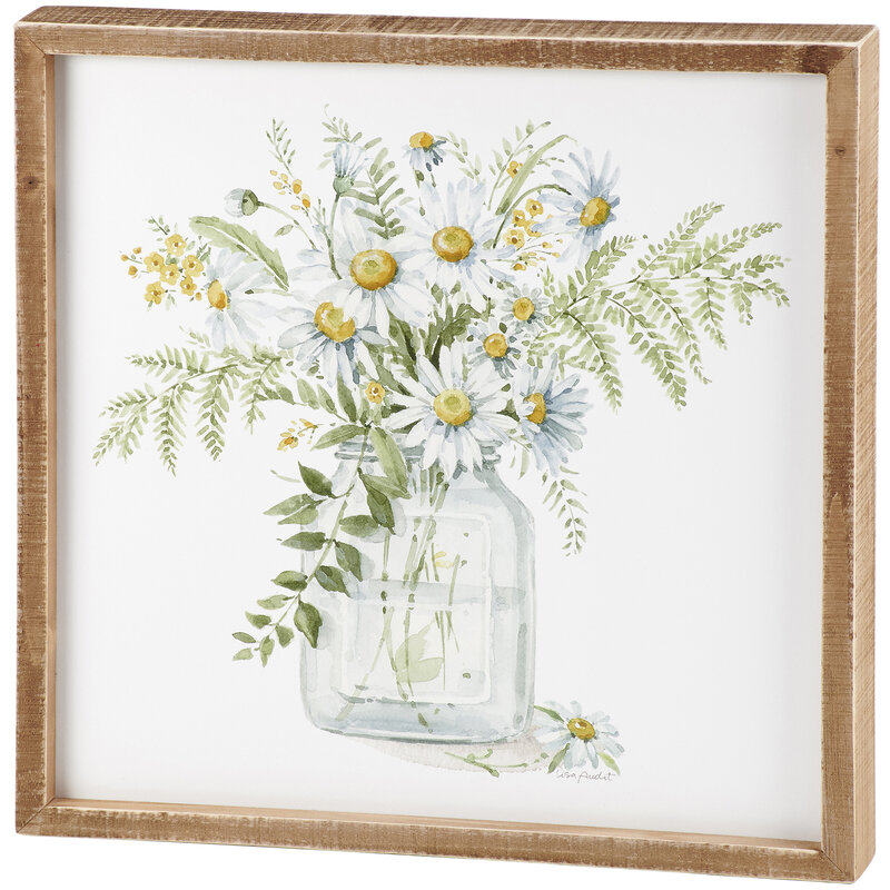 Everyday Primitives By Kathy Daisy Inset Box Sign 15x15"