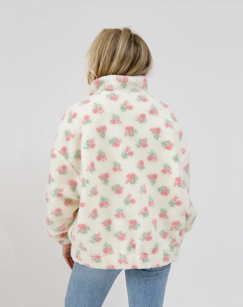 Brunette The Label Sherpa Full Zip Jacket